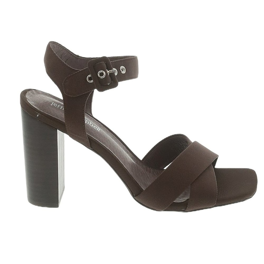 NEW Jeffery Campbell Brown Chunky heel sandals, 7.5M